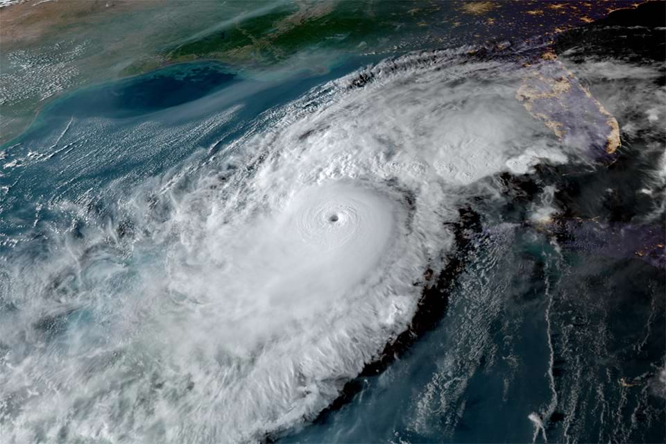 Hurricane Milton as it approached Florida on 10/8/2024